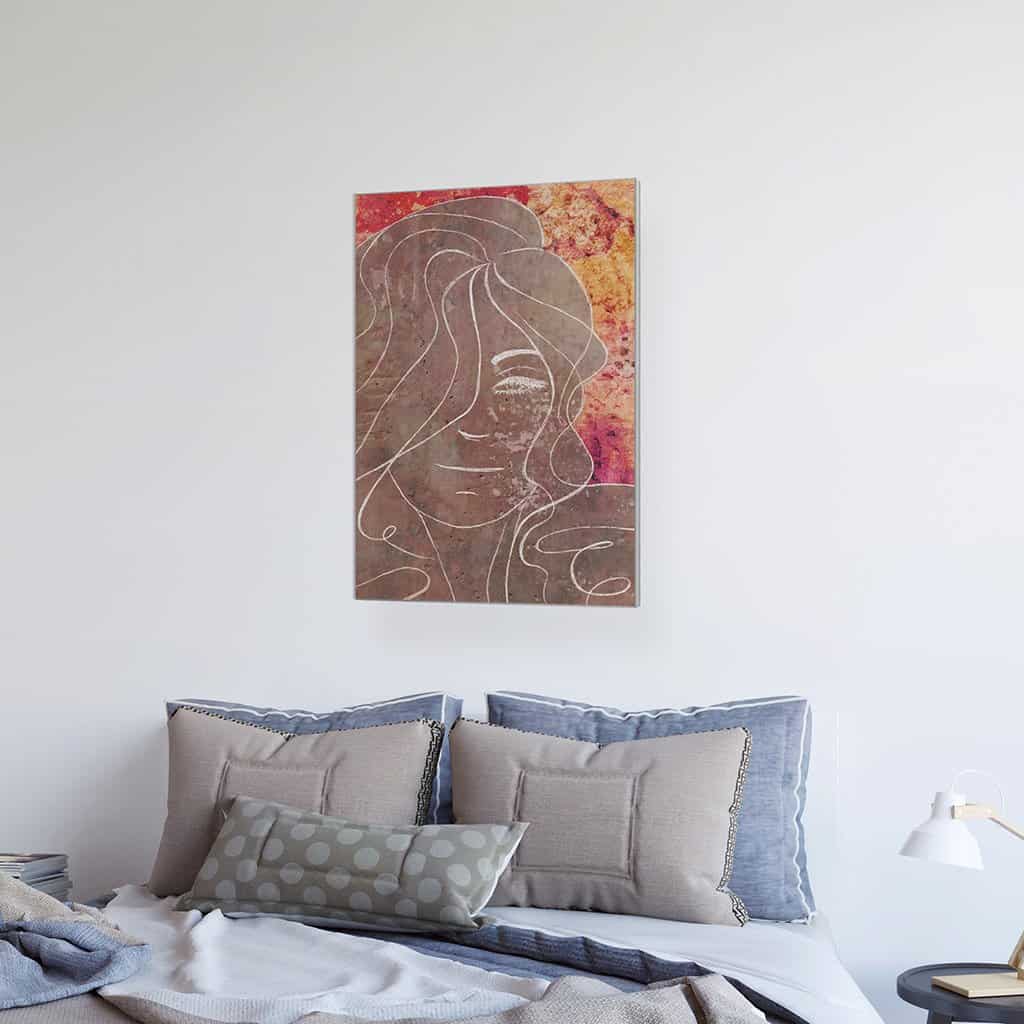 Contour van een vrouw