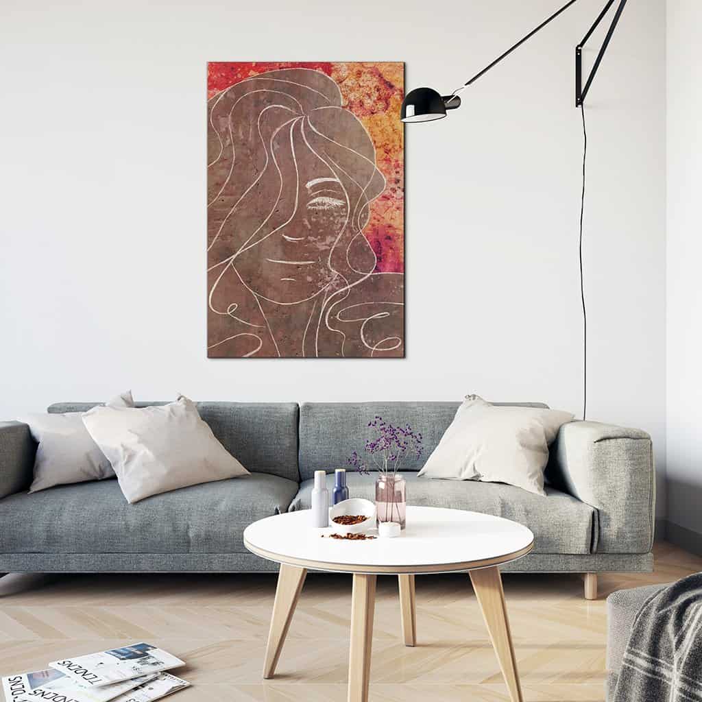 Contour van een vrouw