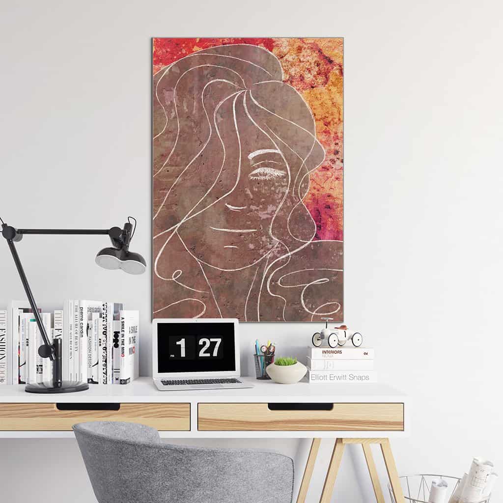 Contour van een vrouw