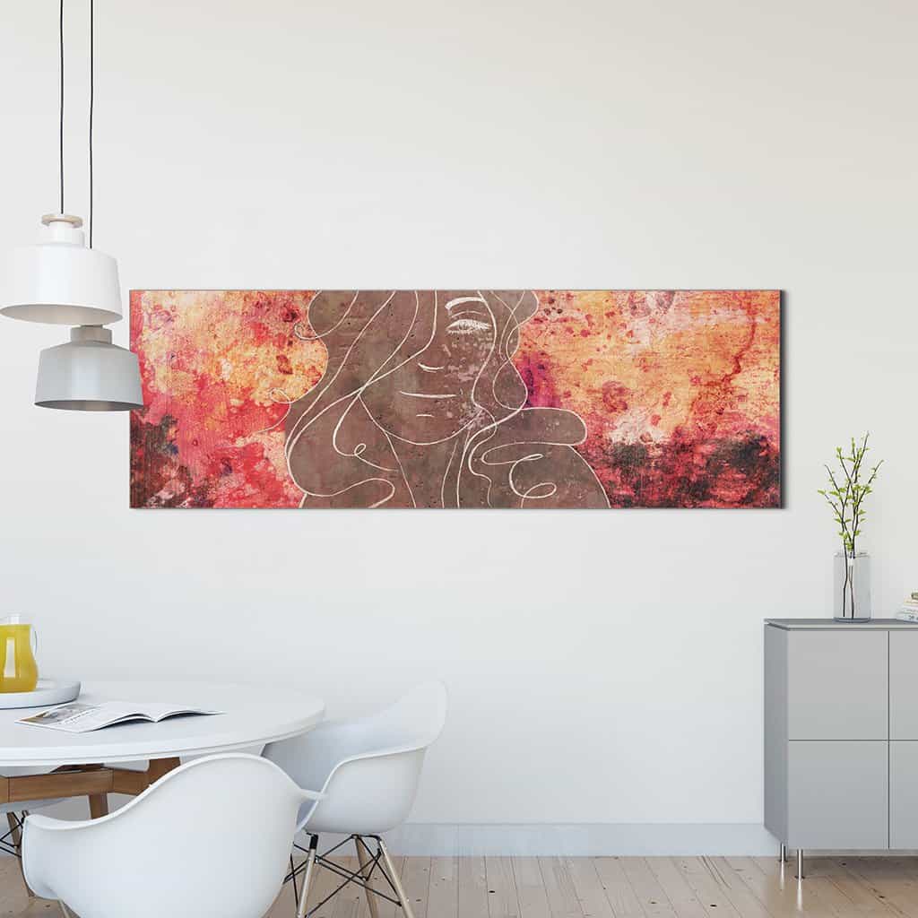 Contour van een vrouw