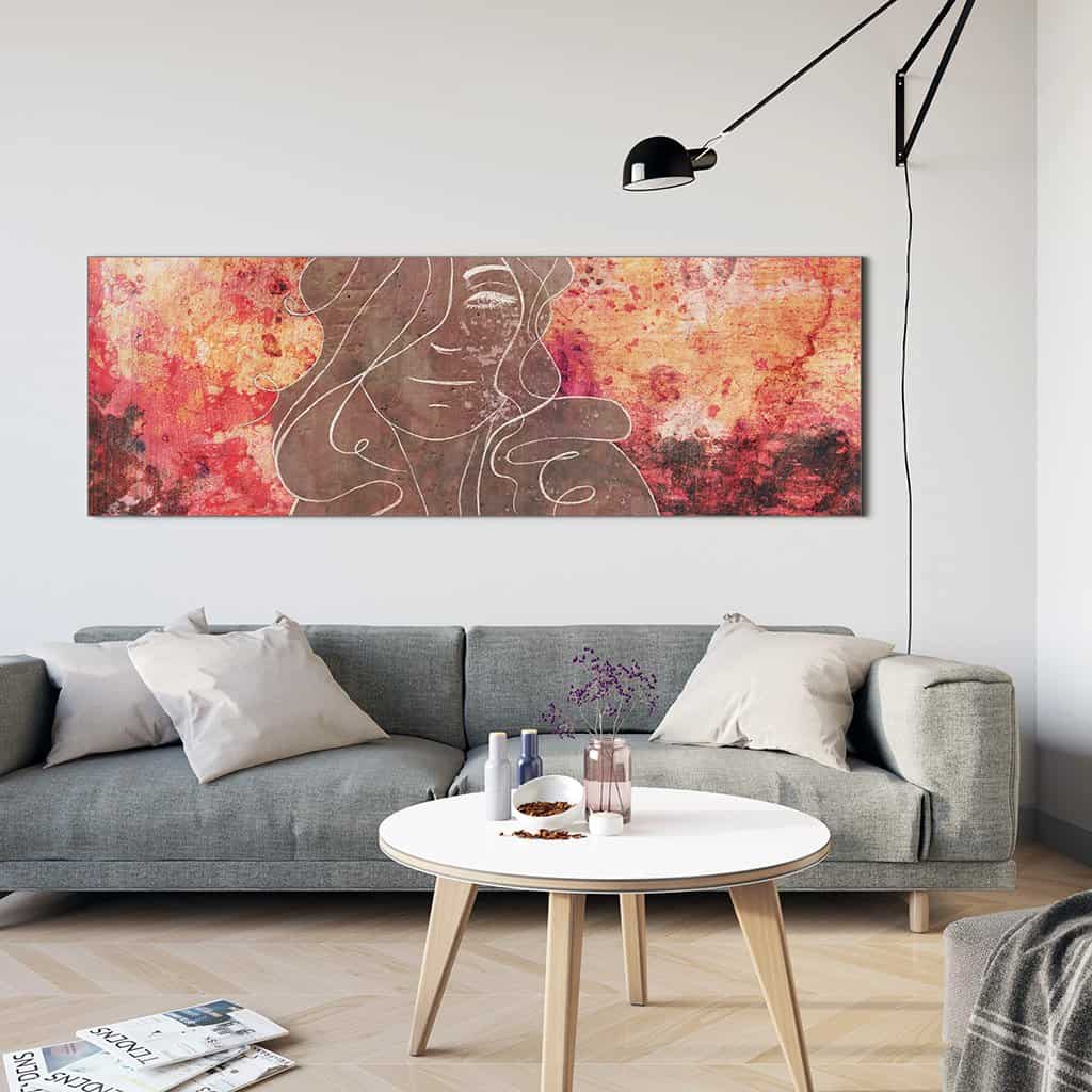 Contour van een vrouw