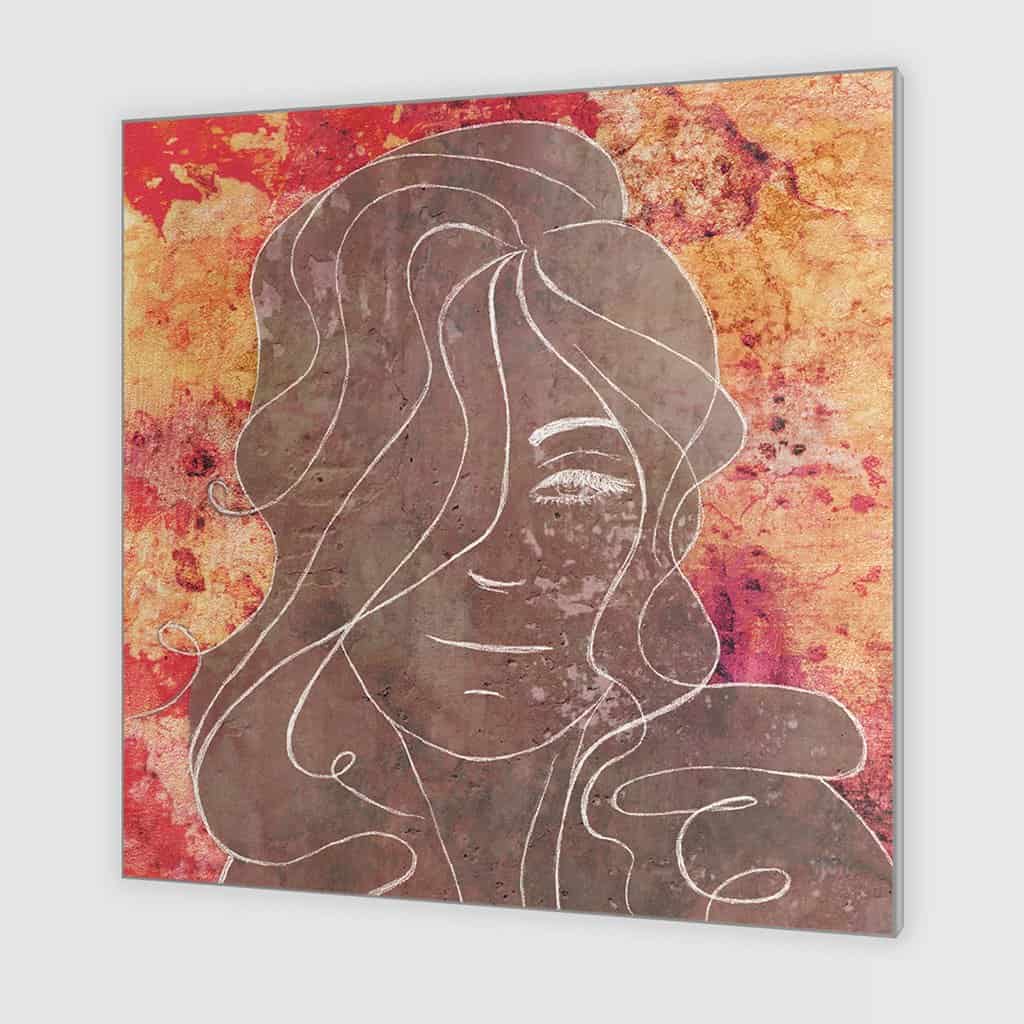 Contour van een vrouw