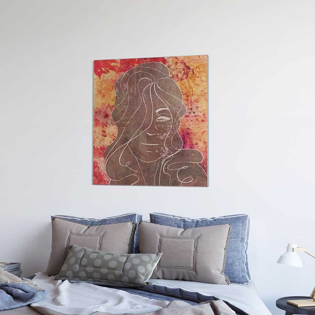 Contour van een vrouw