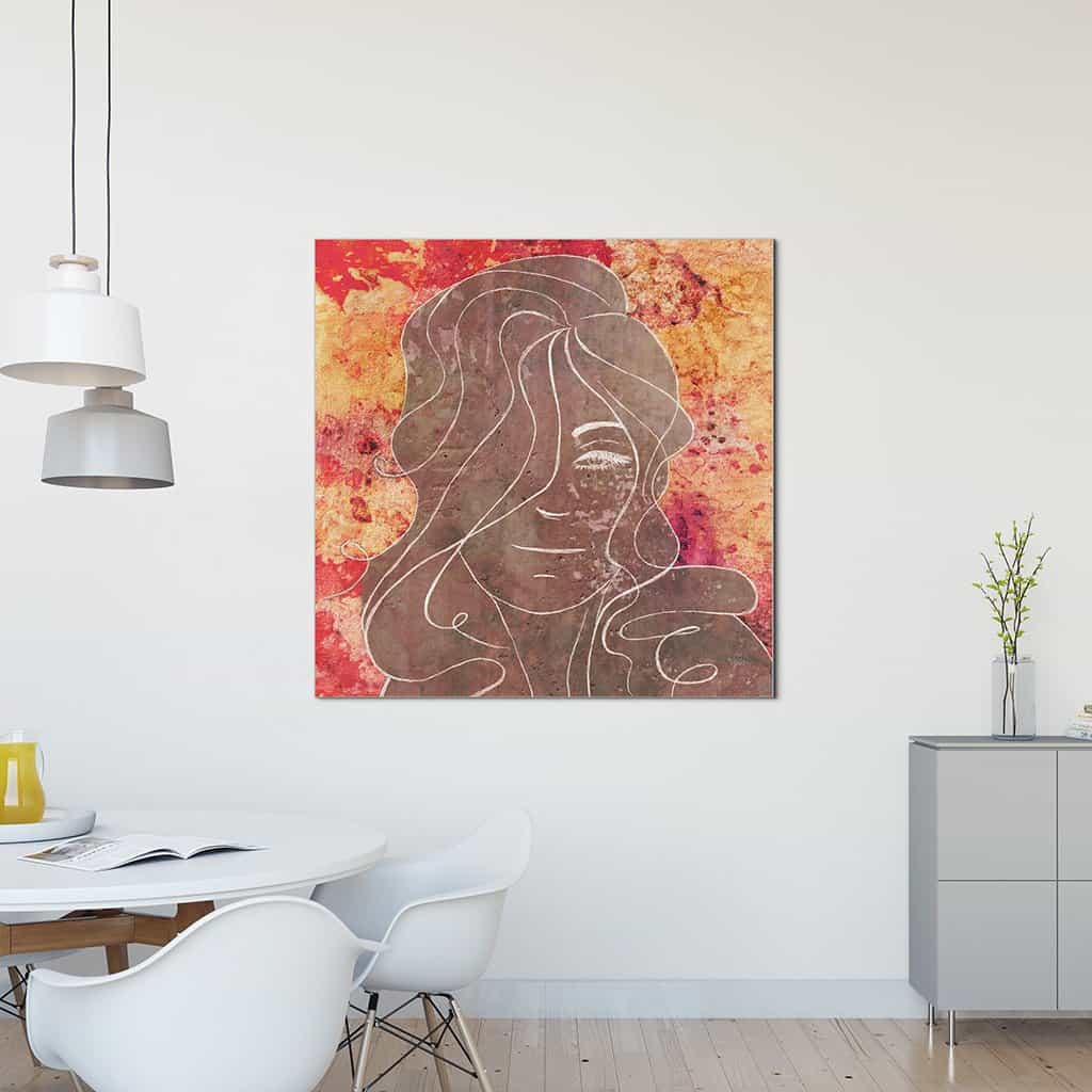 Contour van een vrouw