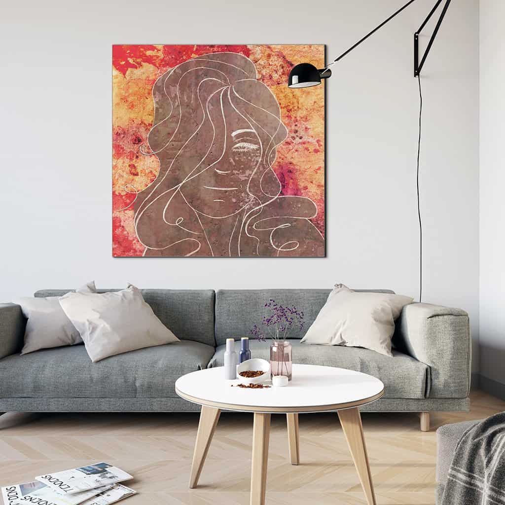 Contour van een vrouw