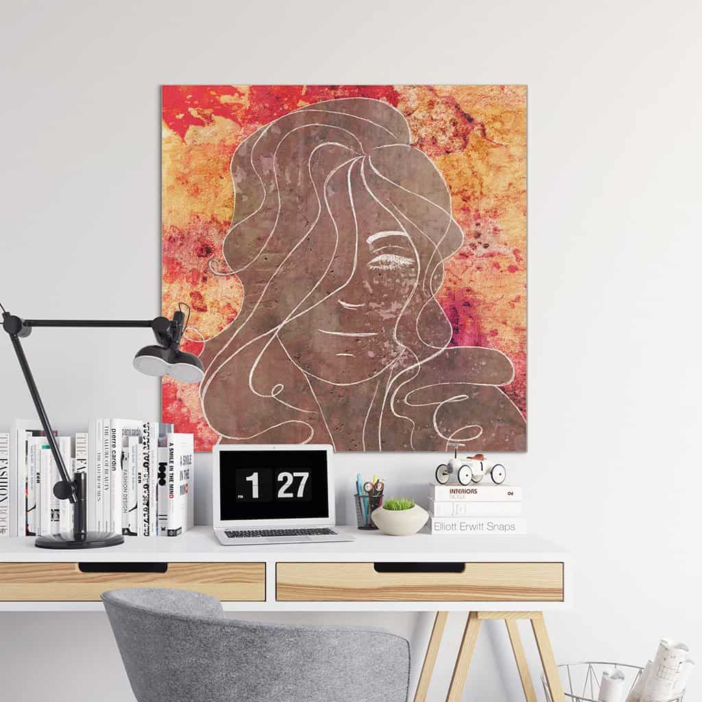 Contour van een vrouw