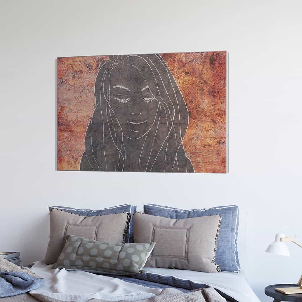 Contour van een vrouw