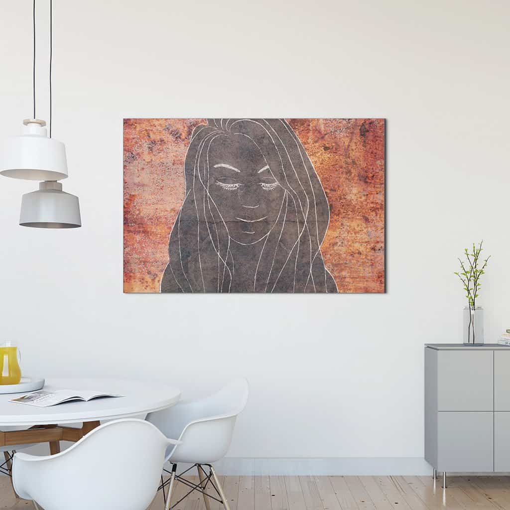 Contour van een vrouw
