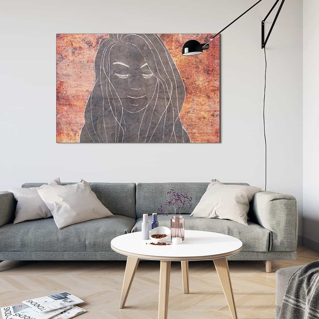Contour van een vrouw