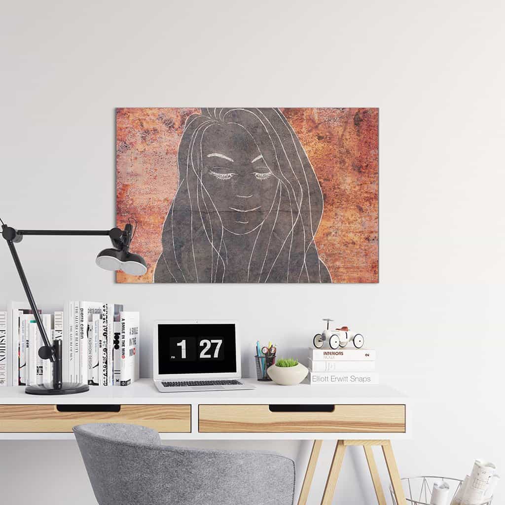 Contour van een vrouw
