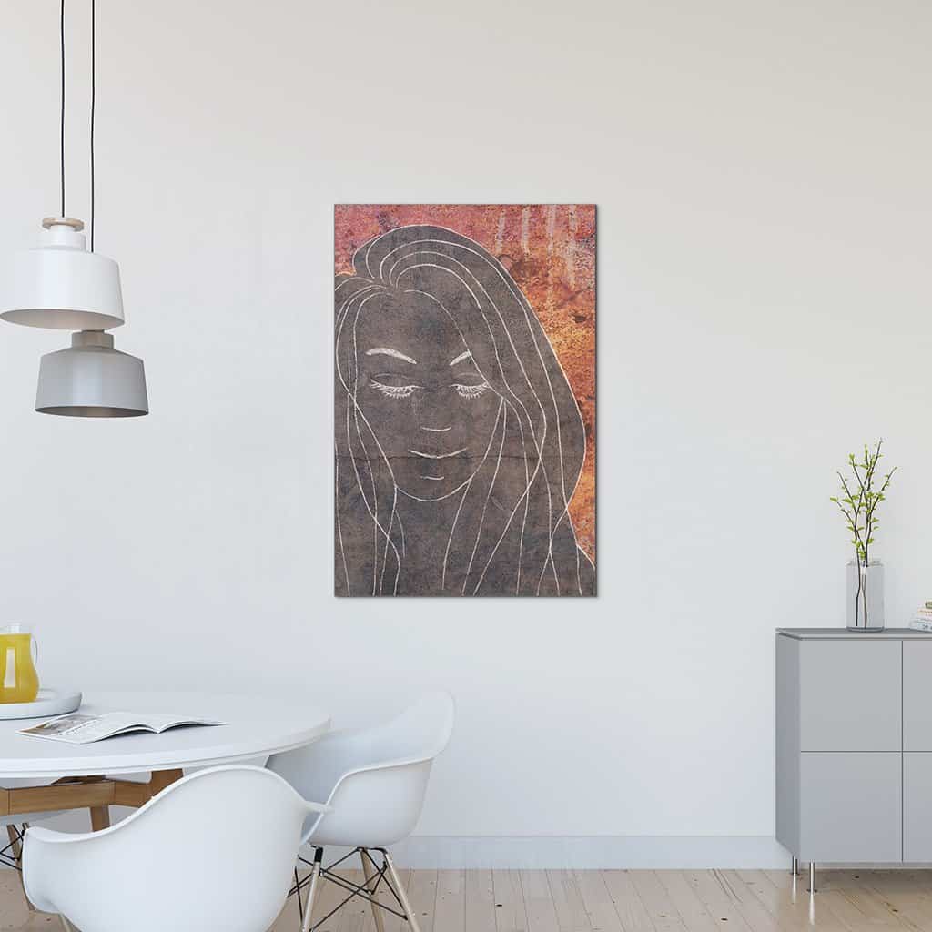 Contour van een vrouw