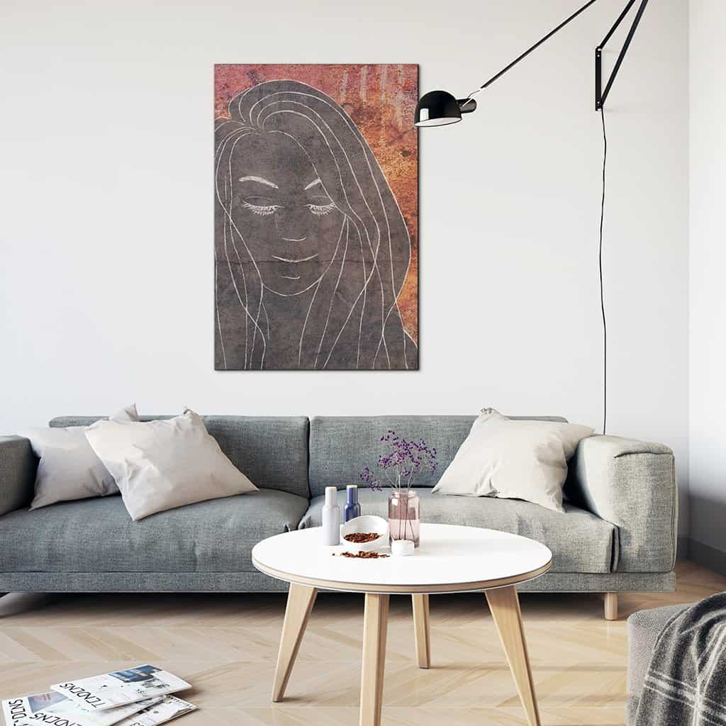Contour van een vrouw