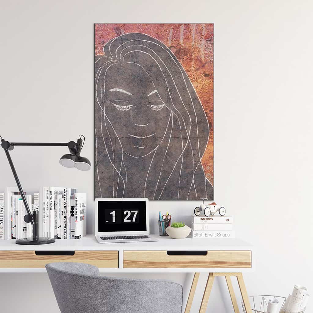 Contour van een vrouw