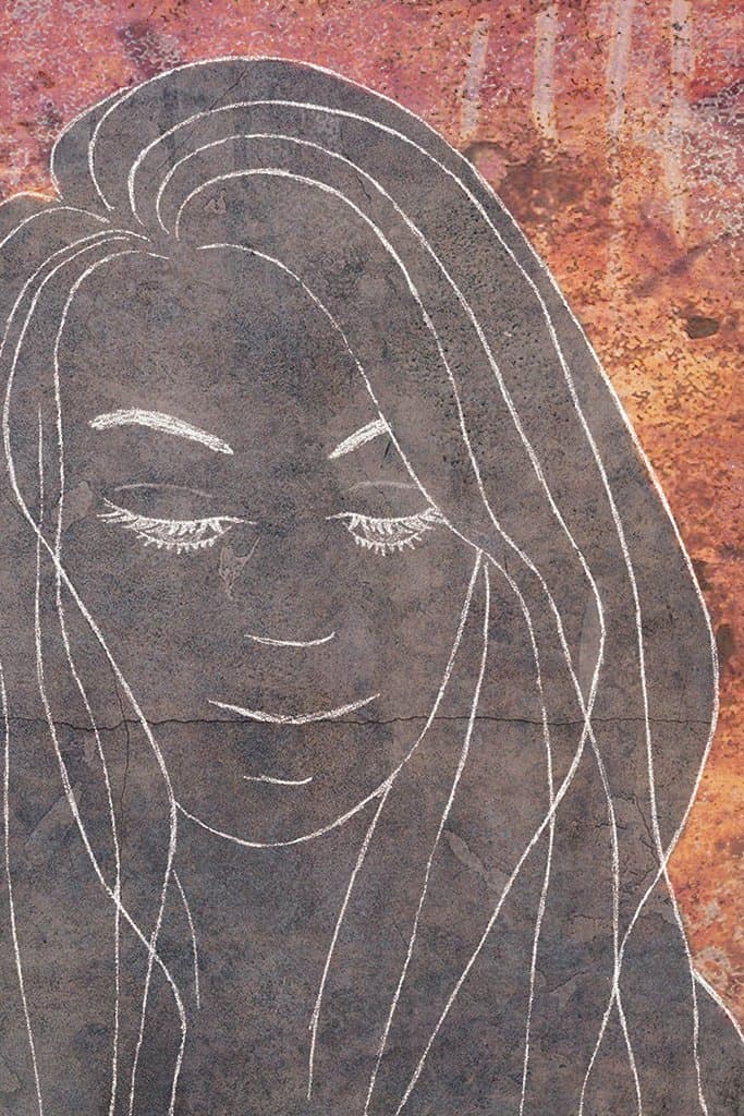 Contour van een vrouw