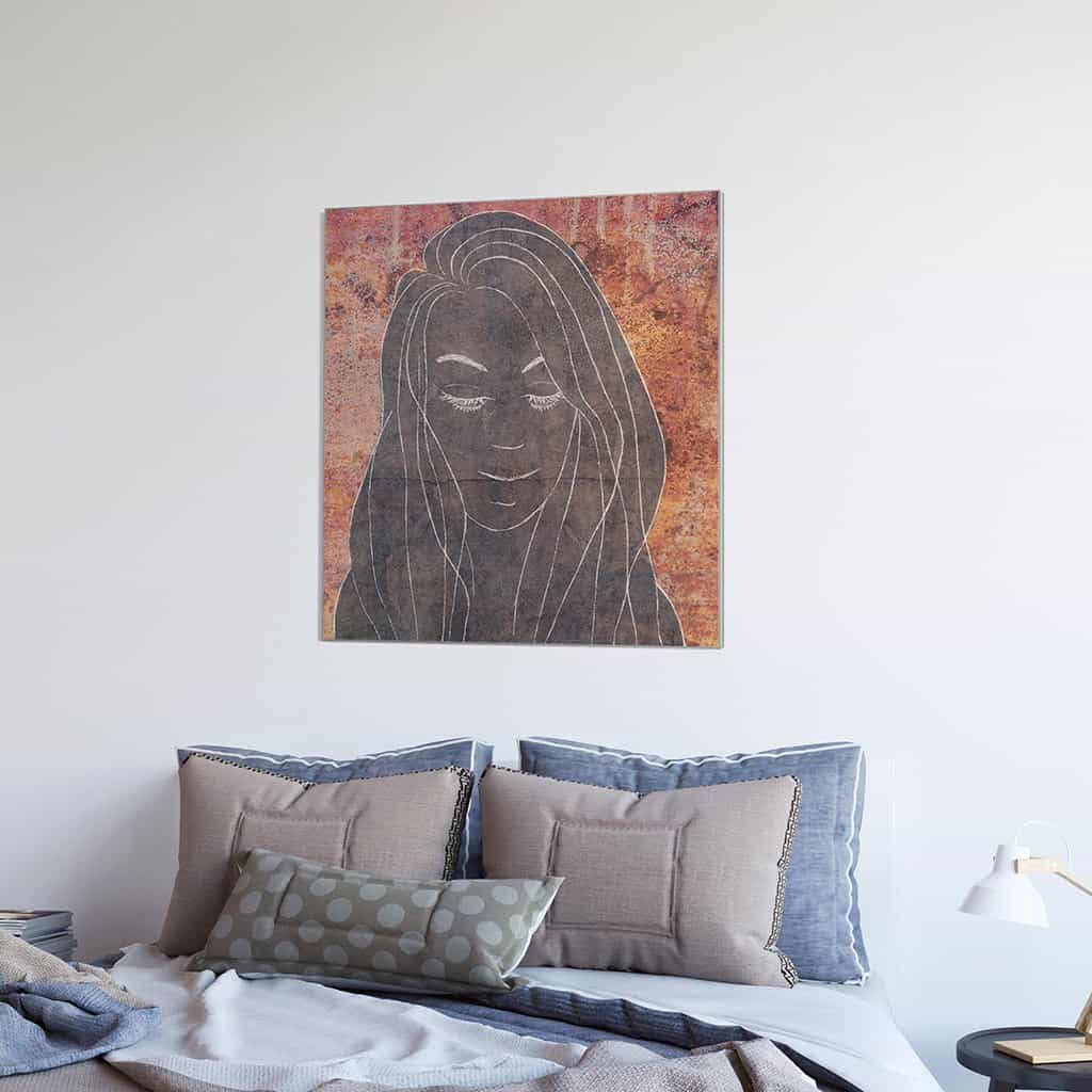 Contour van een vrouw