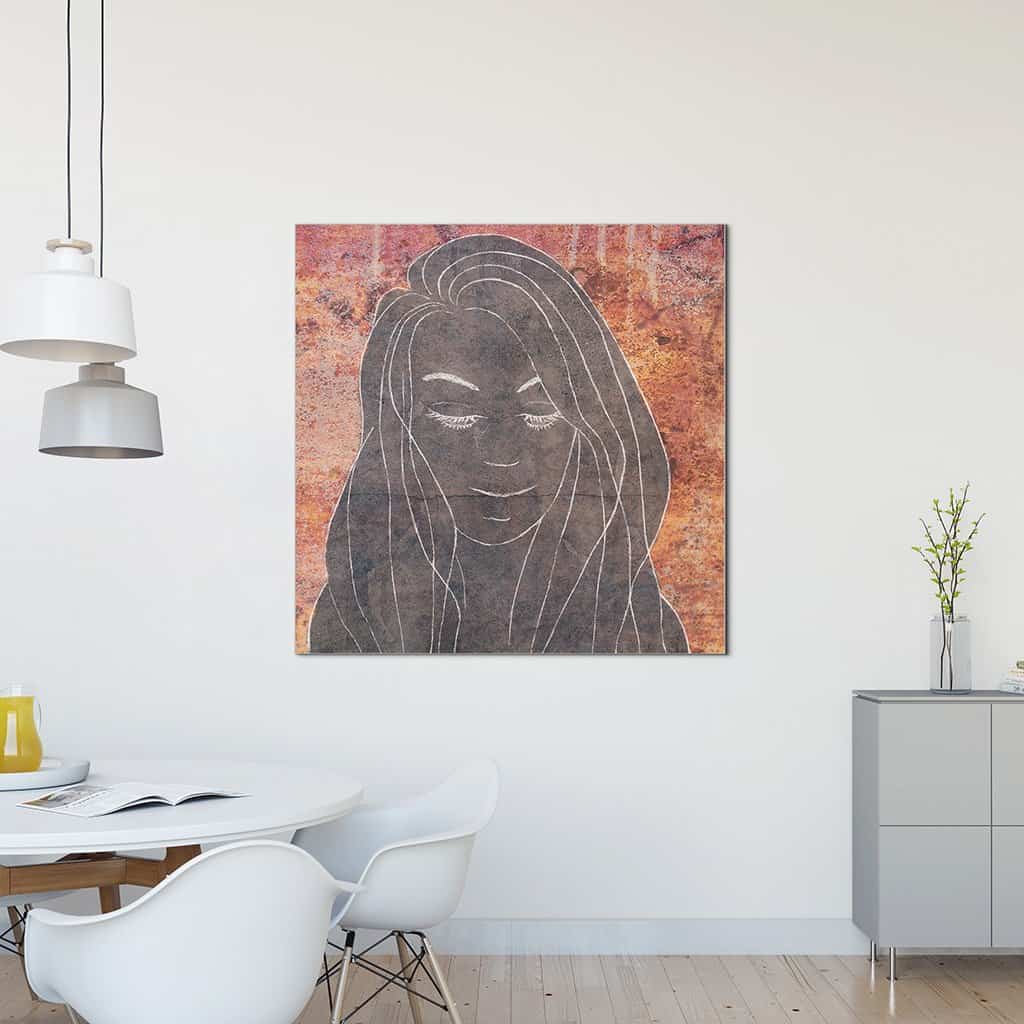 Contour van een vrouw