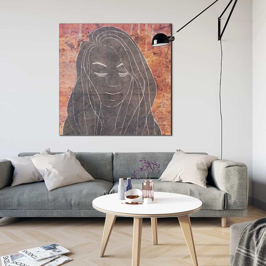 Contour van een vrouw