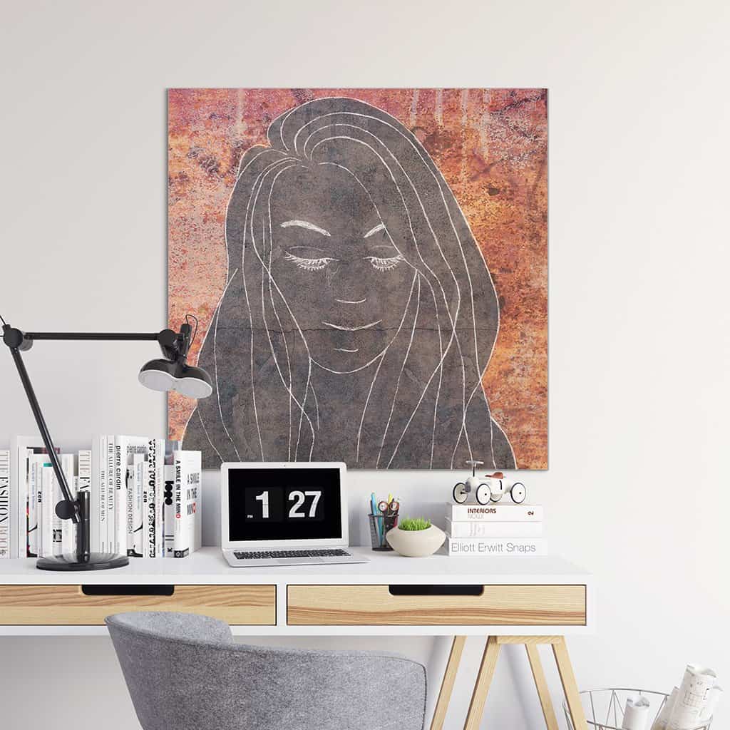 Contour van een vrouw