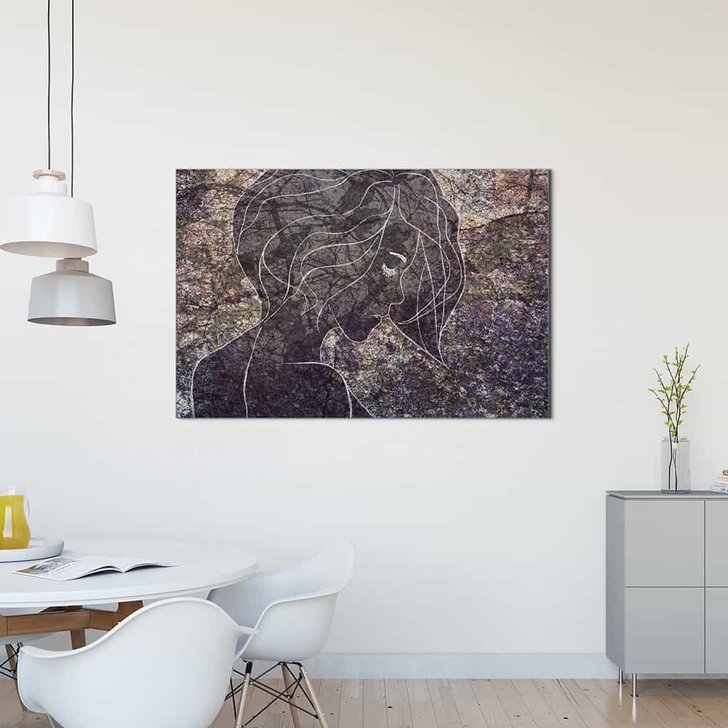 Contour van een vrouw