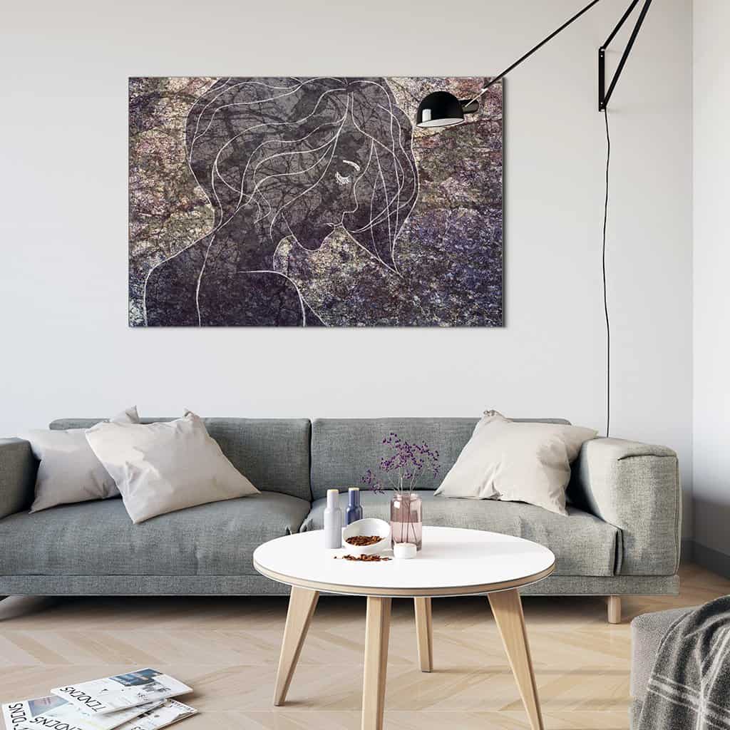 Contour van een vrouw