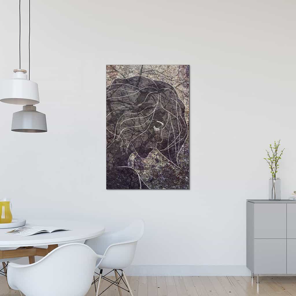 Contour van een vrouw