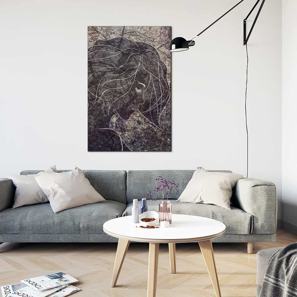 Contour van een vrouw