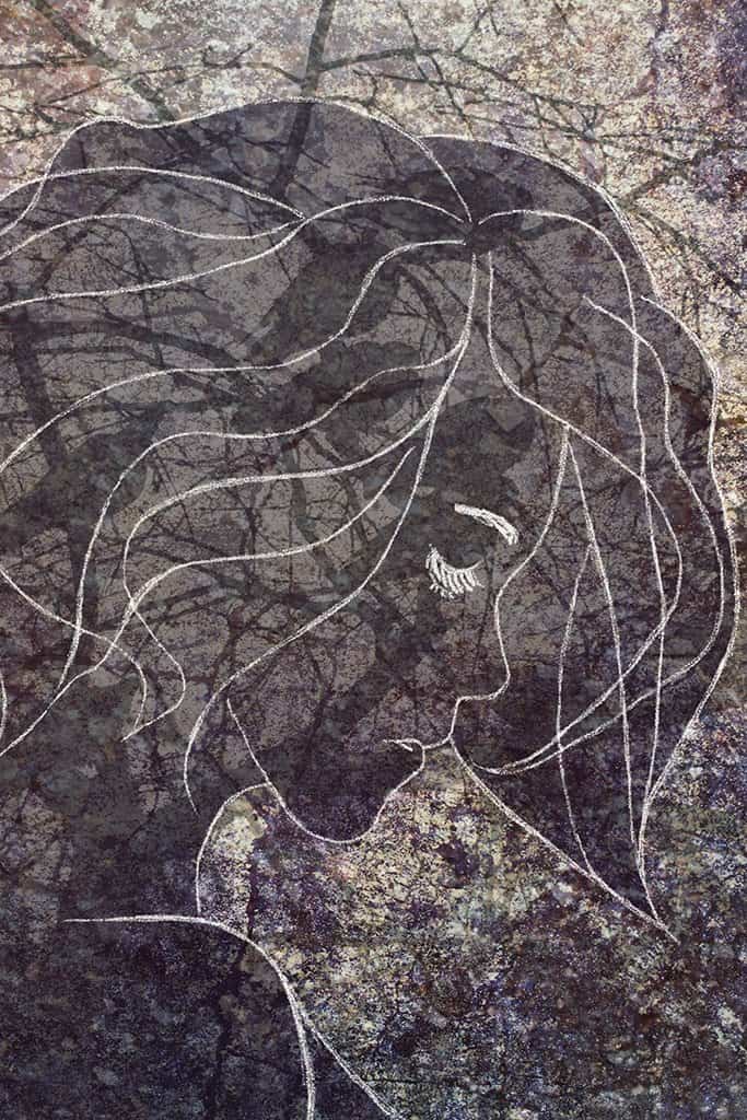 Contour van een vrouw