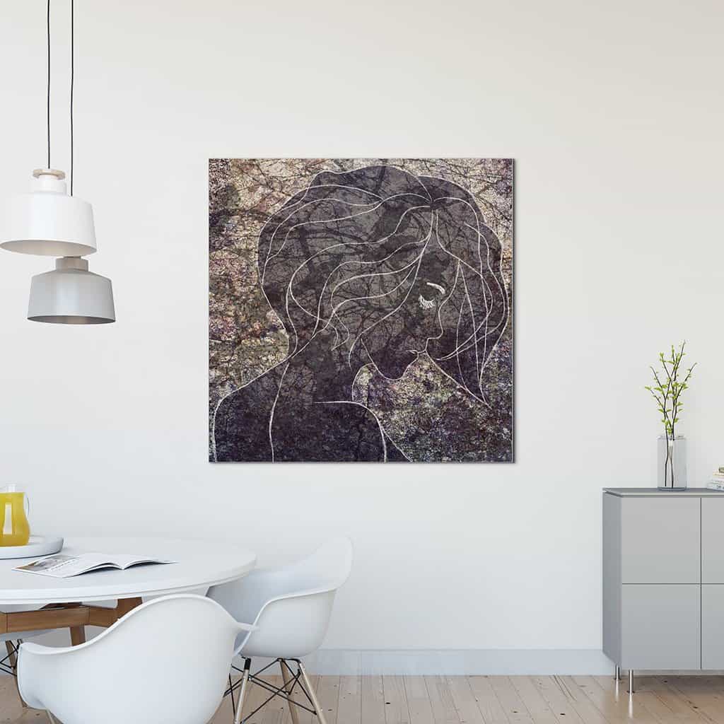 Contour van een vrouw
