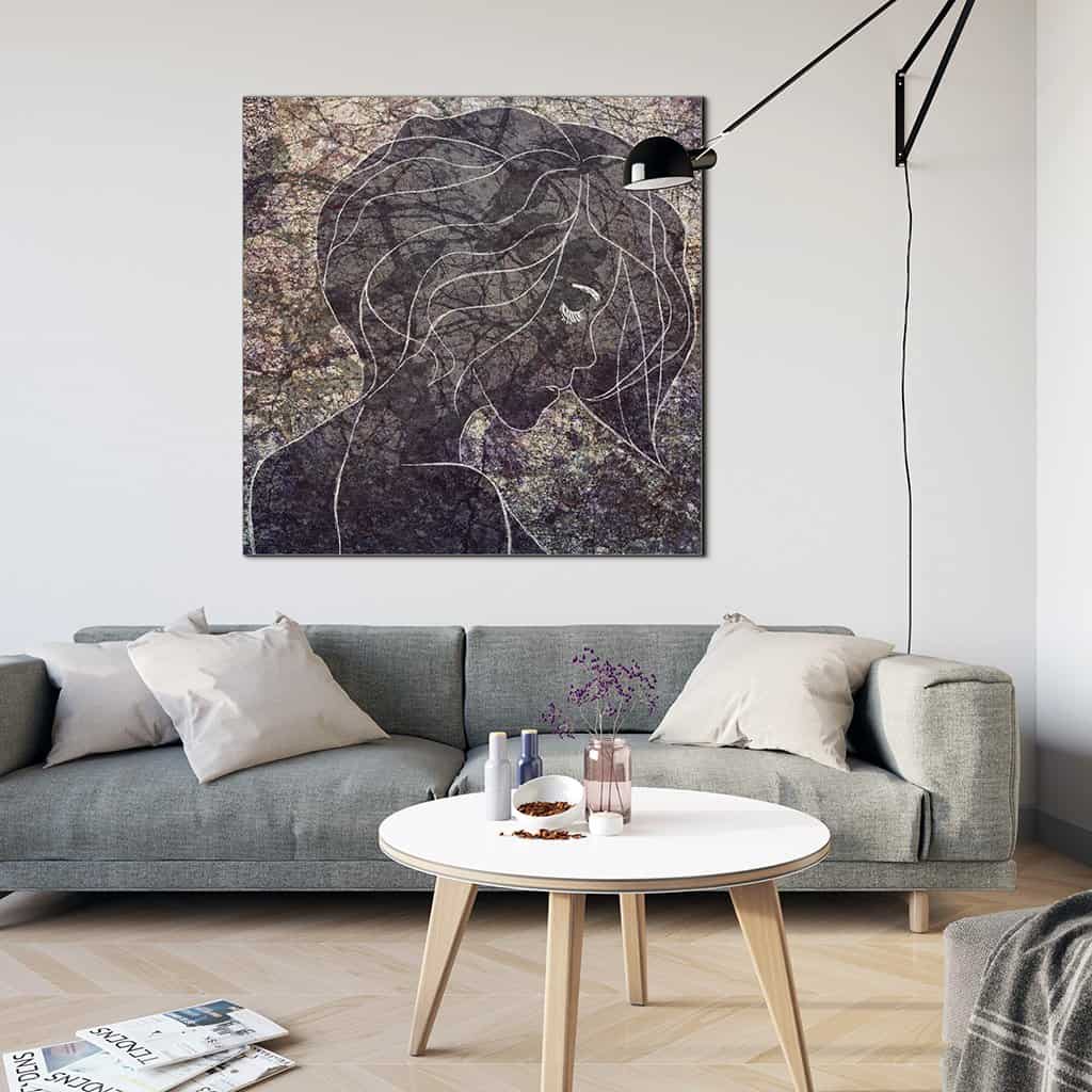 Contour van een vrouw