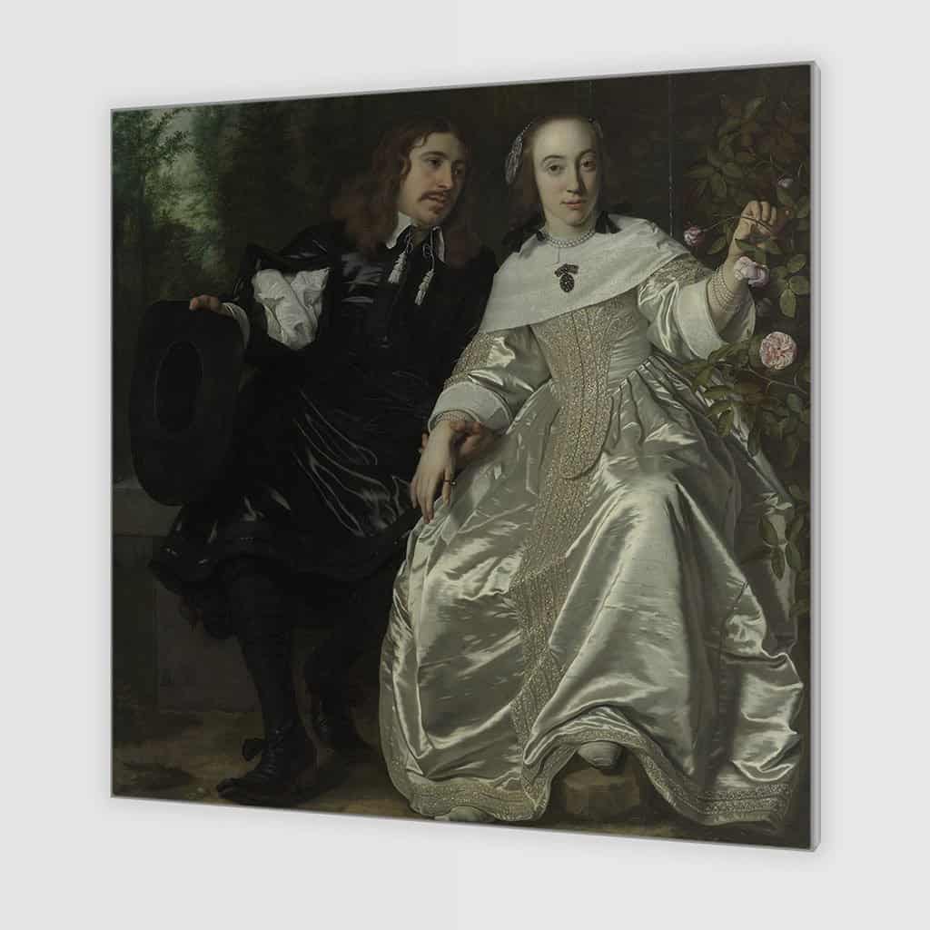 Abraham del Court en zijn vrouw Maria de Kaersgieter - Bartholomeus van der Helst