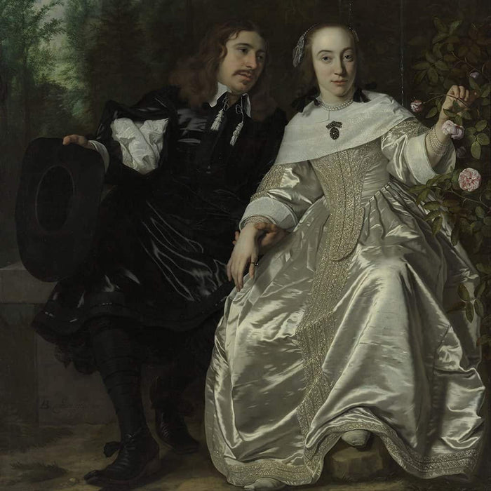 Abraham del Court en zijn vrouw Maria de Kaersgieter - Bartholomeus van der Helst