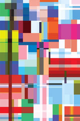 Abstract Geometric Overlay Rectangles