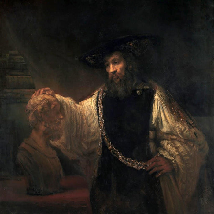 Aristoteles met een buste van Homerus (Rembrandt)