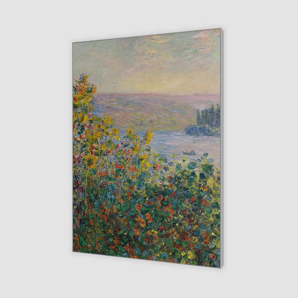 Bloembedden in Vétheuil - Claude Monet