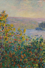 Bloembedden in Vétheuil - Claude Monet