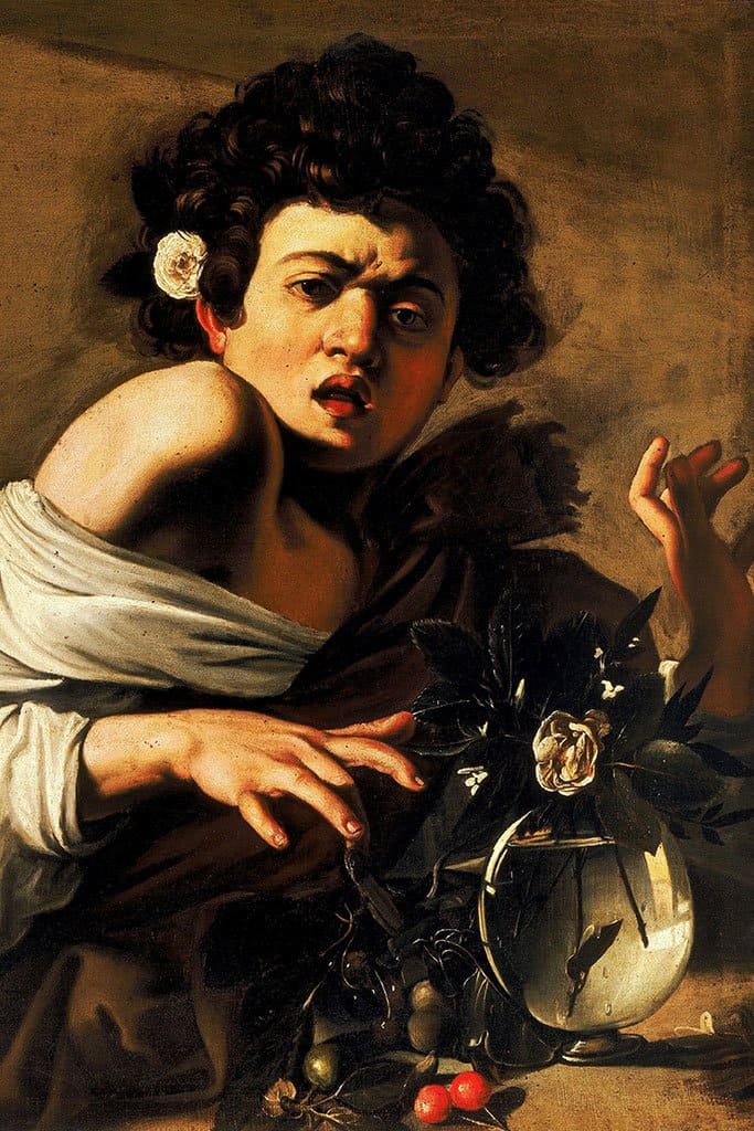 Een jongen gebeten door een hagedis (Caravaggio)