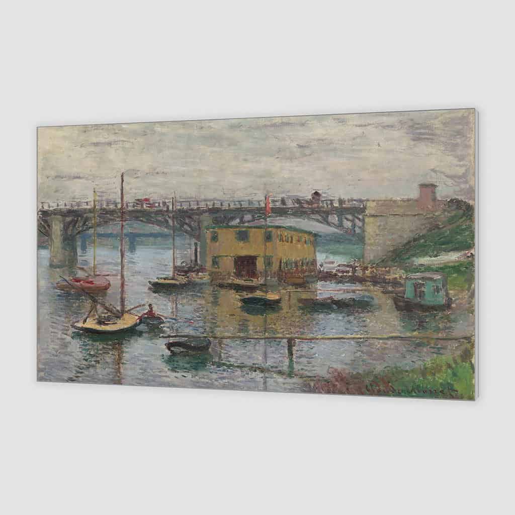 Brug bij Argenteuil op een grijze dag - Claude Monet