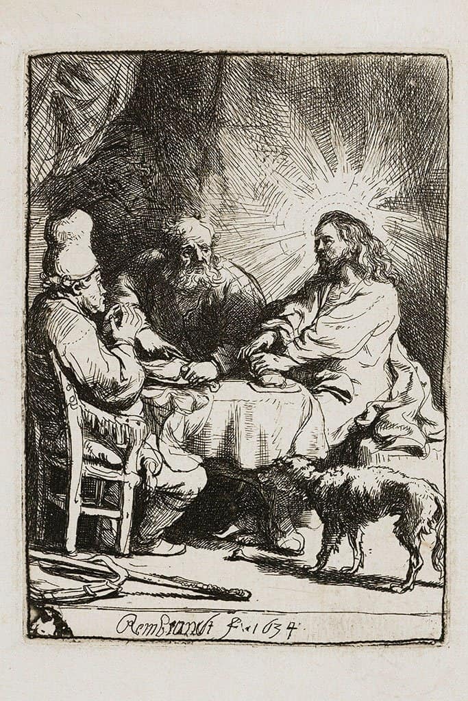 Christus te Emmaus - Rembrandt