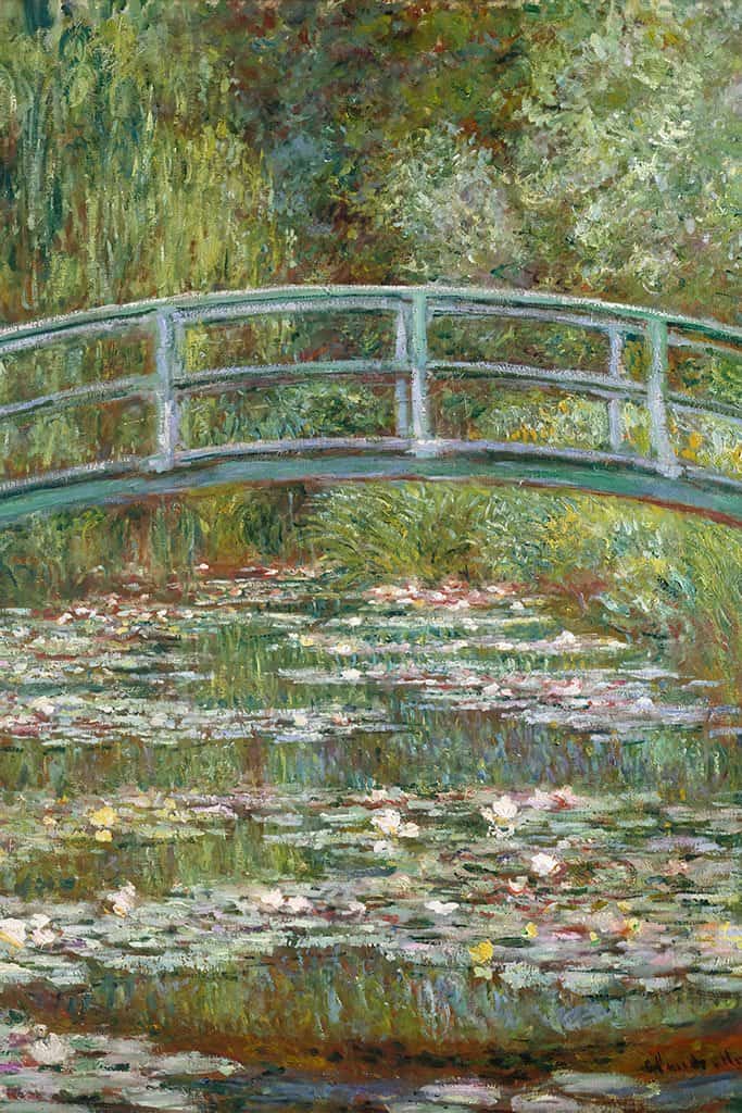 Brug over een vijver met waterlelies (Claude Monet)