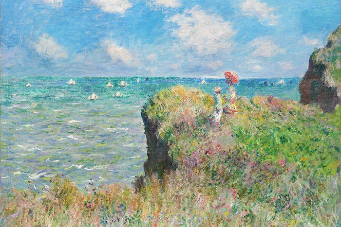 Klifwandeling bij Pourville - Claude Monet