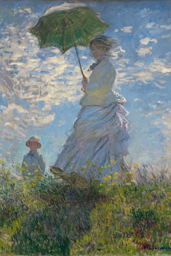 Vrouw met een parasol (Claude Monet)