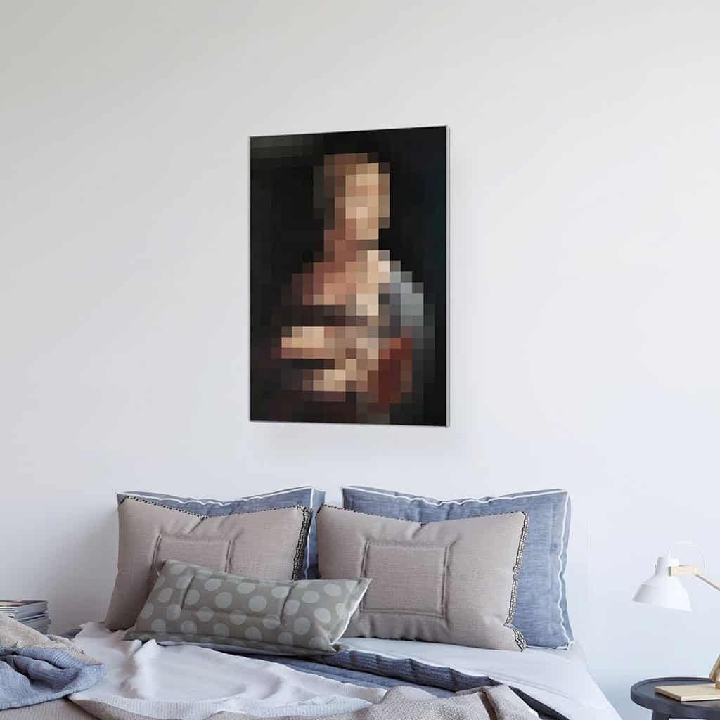 Dame Met een Hermelijn - Pixel Art