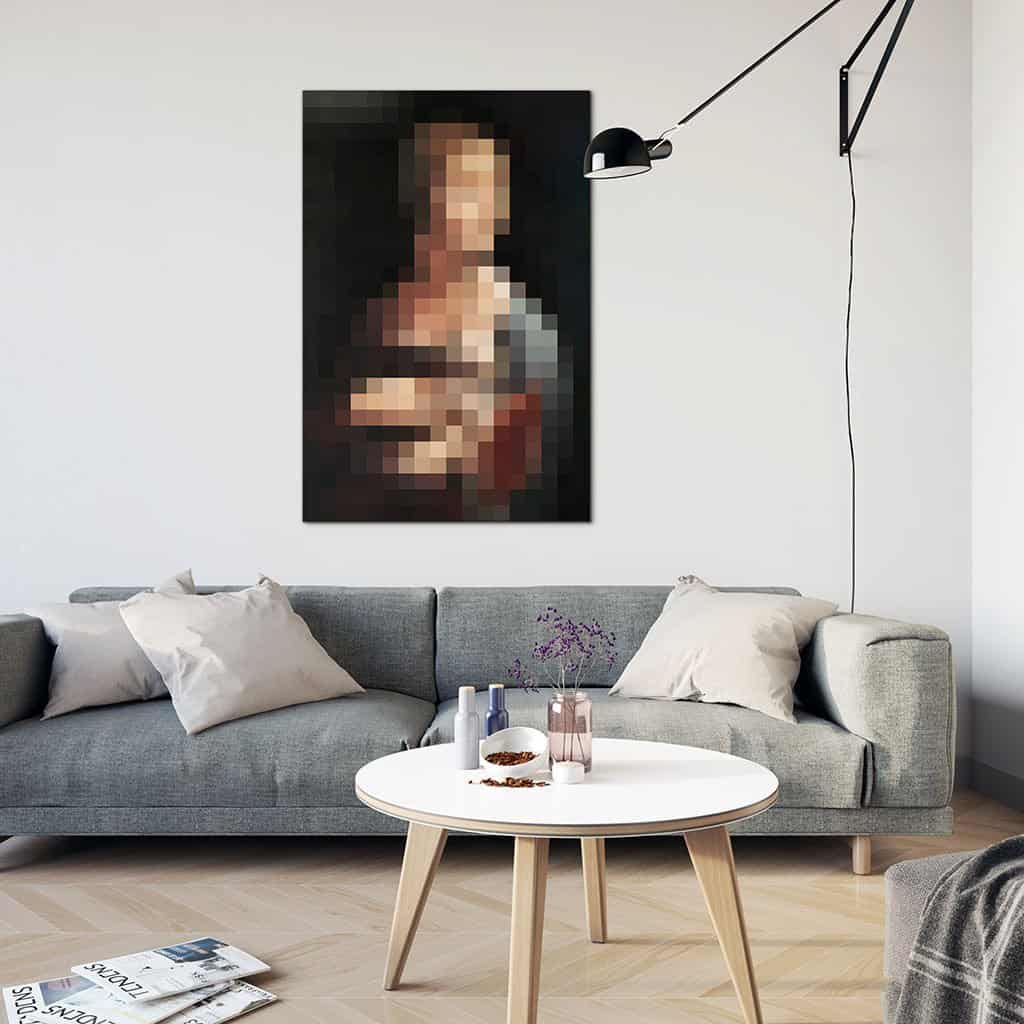Dame Met een Hermelijn - Pixel Art