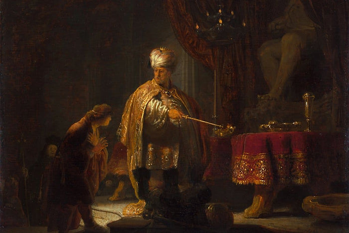Daniel weigert de Idol Baal (Rembrandt) te aanbidden