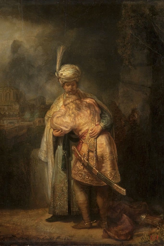David's afscheid van Jonathan (Rembrandt)
