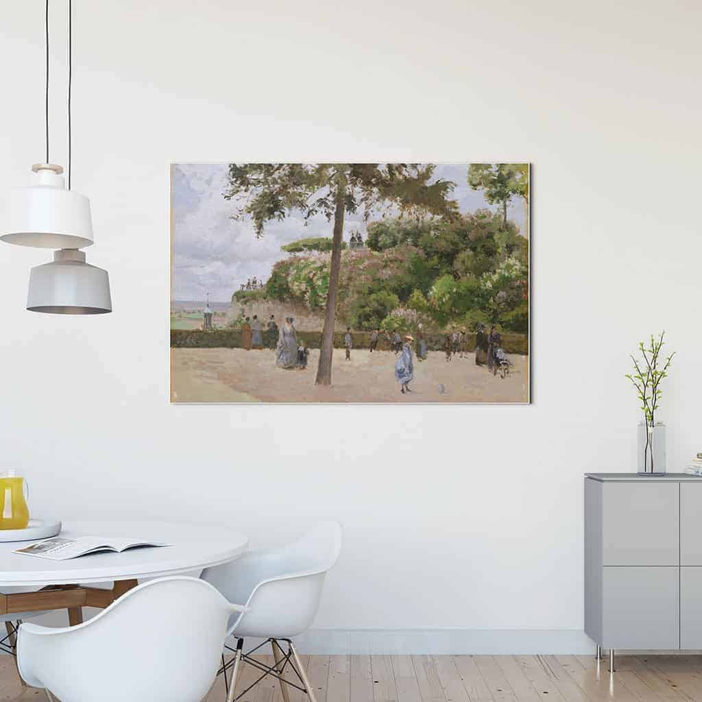 De Openbare Tuin in Pontoise - Camille Pissarro