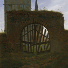 De Poort van de Begraafplaats - Caspar David Friedrich