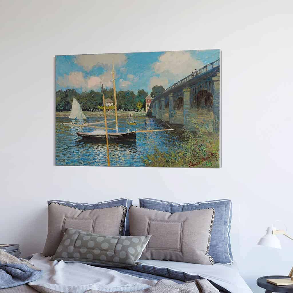 De brug in Argenteuil - Claude Monet