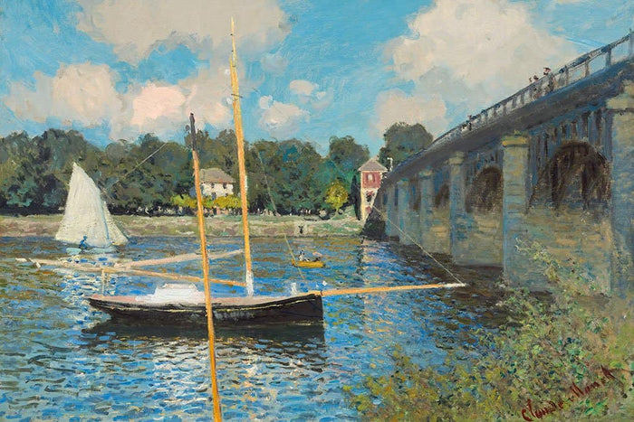 De brug in Argenteuil - Claude Monet