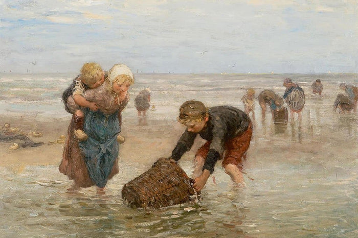 De garnalenvangst van de visserskinderen - Bernardus Johannes Blommers